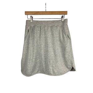 D&Co Gray Heather Skirt XS Cotton Blend Stretch Pockets